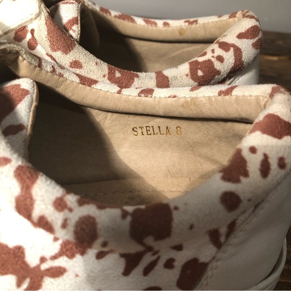 Stella Sneaker Caramel Cow Print Size 8 - Picture 7 of 11